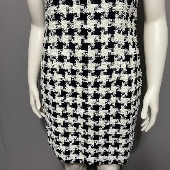 Vintage Houndstooth Tweed Houndstooth Print Dress Sz-10/12 (Large) - Picture 5 of 10
